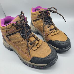 Women's Ariat Terrain ATS brown Boots sz 7.5/ 38  Style 10018518 Hiking Outdoors